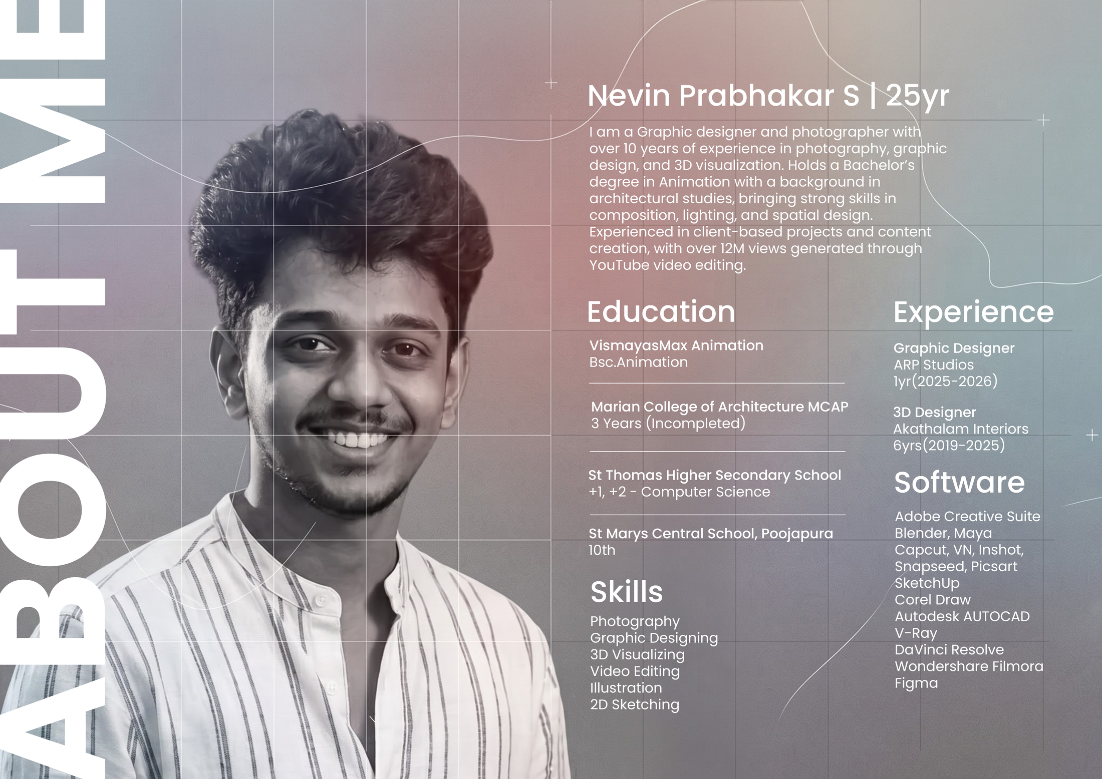 Nevin Prabhakar S — About Me