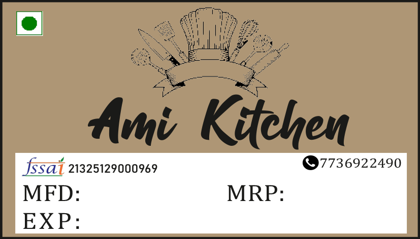 Amis Kitchen Paper Sticker Label
