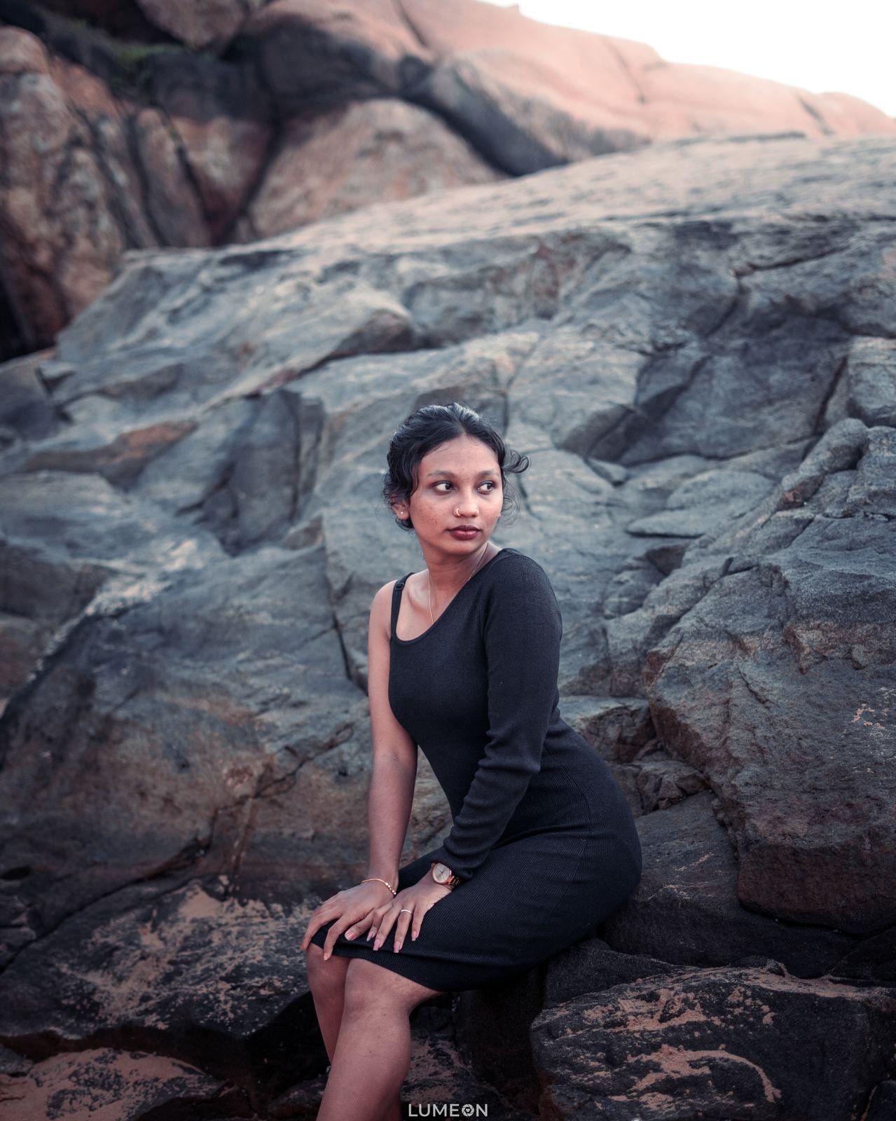 Seated on Stone