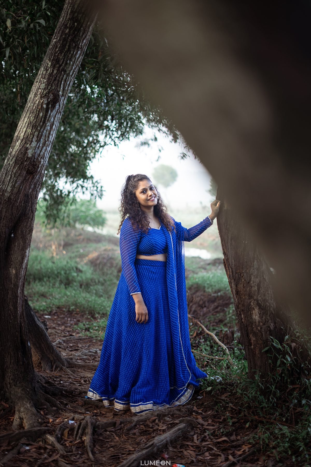 Forest Path Lehenga