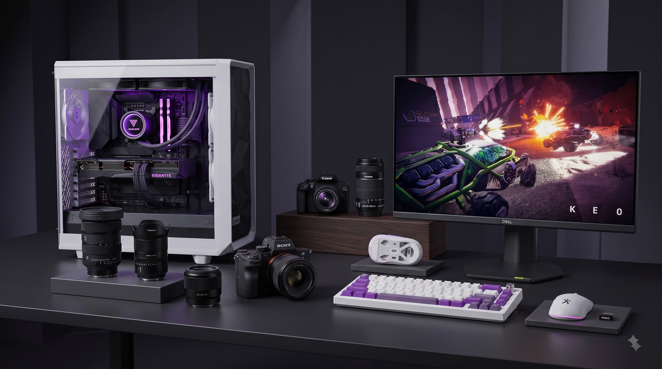 Nevin's rig and gadgets setup