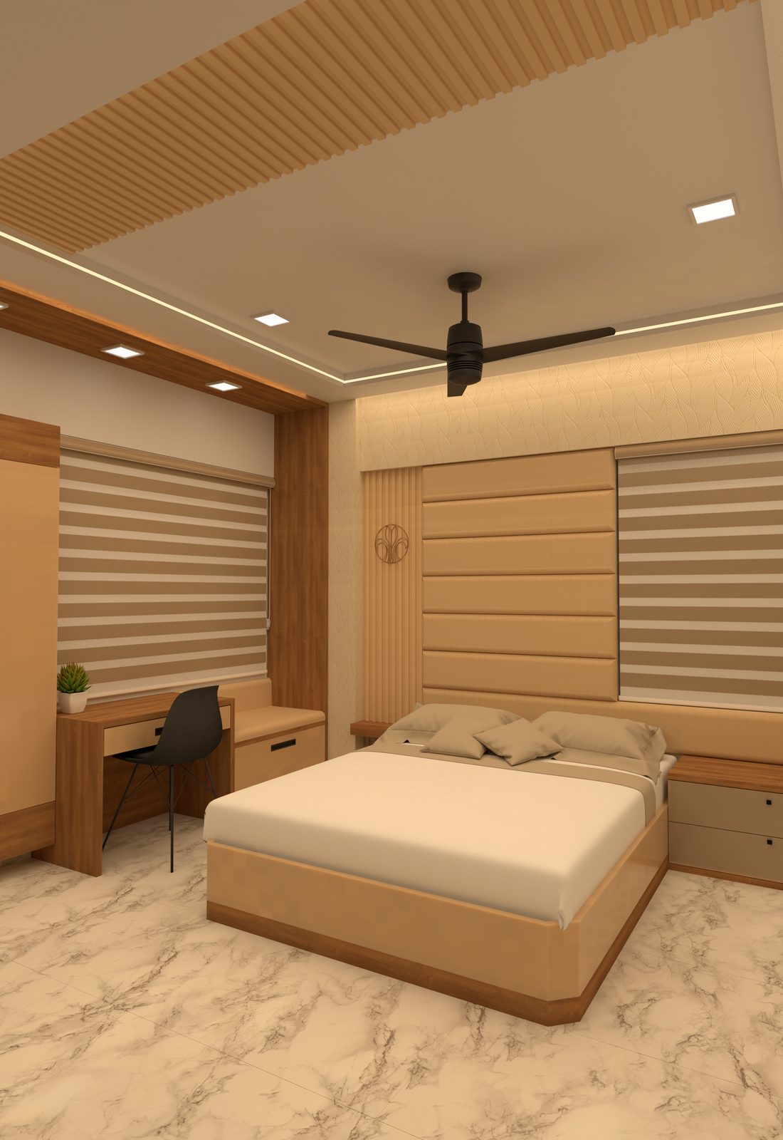 Bedroom Two – Bed Wall