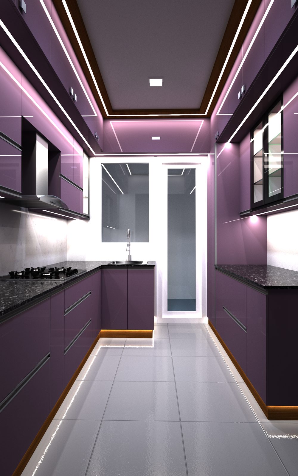 Modular Kitchen – Parallel Layout