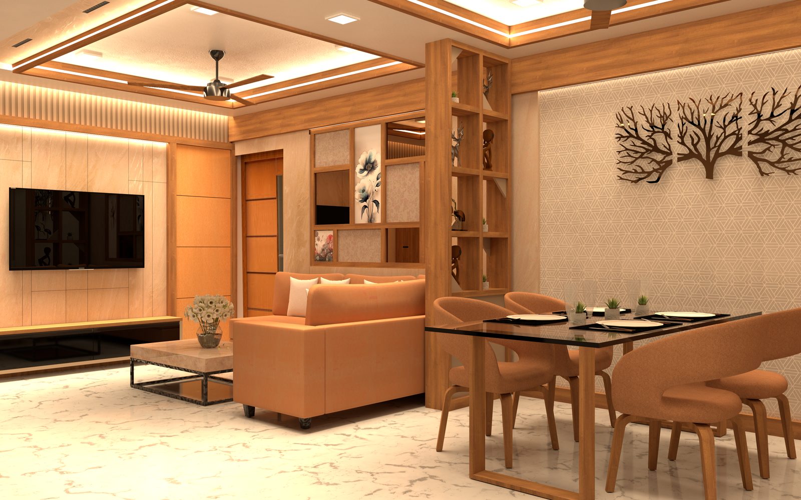 Living & Dining Layout