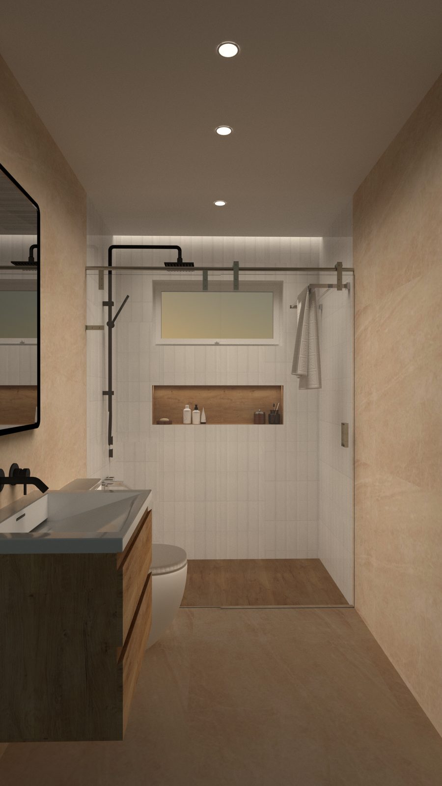 Bathroom – Vanity & Wood Niche